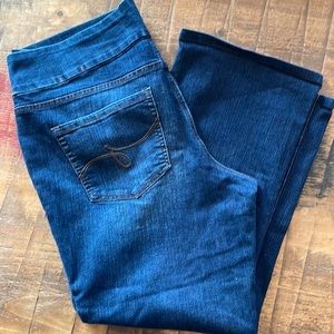 Jag Jeans High Rise Blue Denim Boot Cut Wide Leg‎ Women's Size 20W